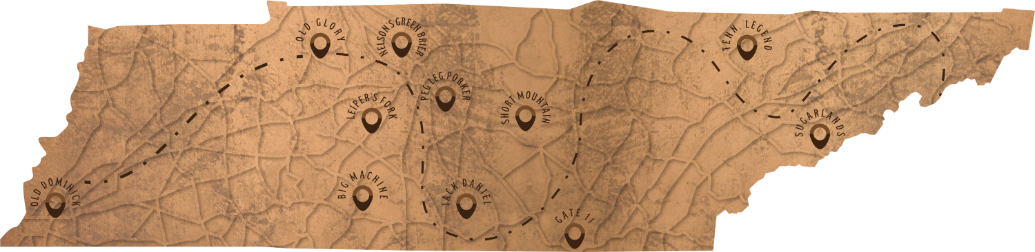 TN Whiskey Trail Collective 2026 Map
